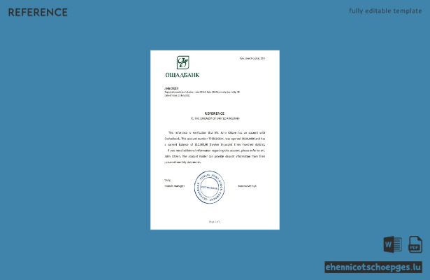 Ukraine Oschadbank Referenzbeispiel Vorschau